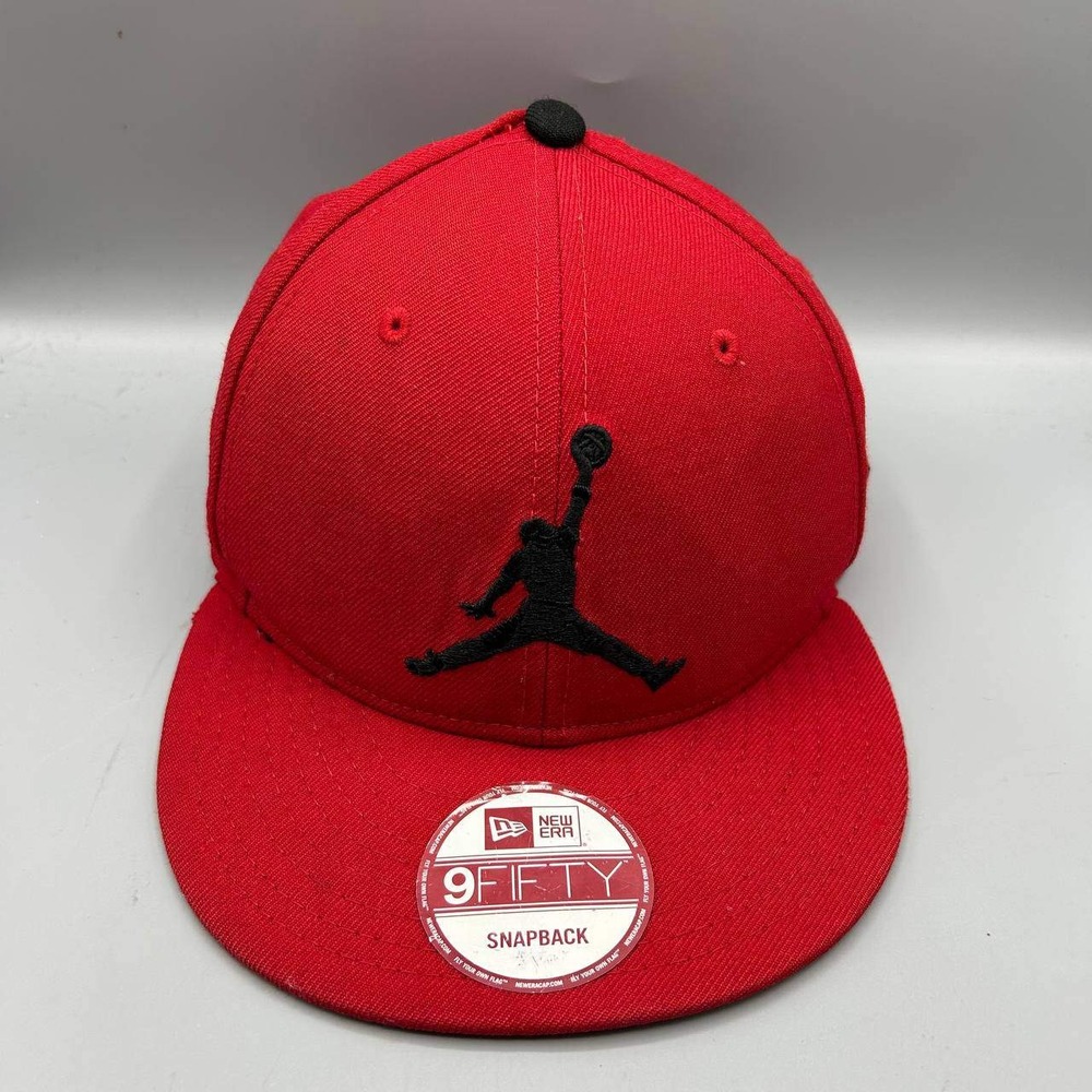 Air Jordan Hat Men Red Embroidered Jumpman Snap Back Cap Wool